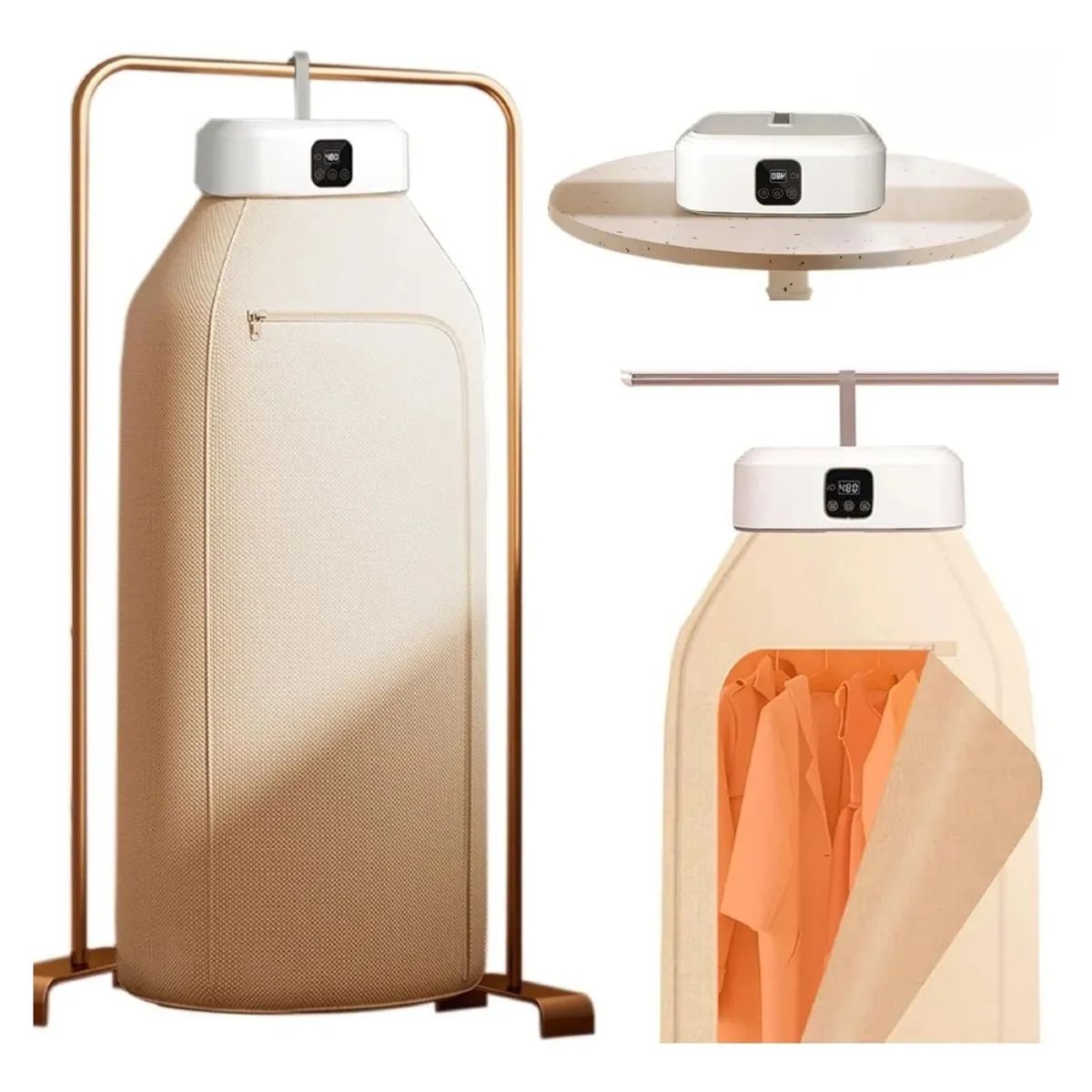 IRM - Secador De Ropa Portatil X2 10kg Ideal Departamentos Closet Secado Rapido FIGOIMPORT