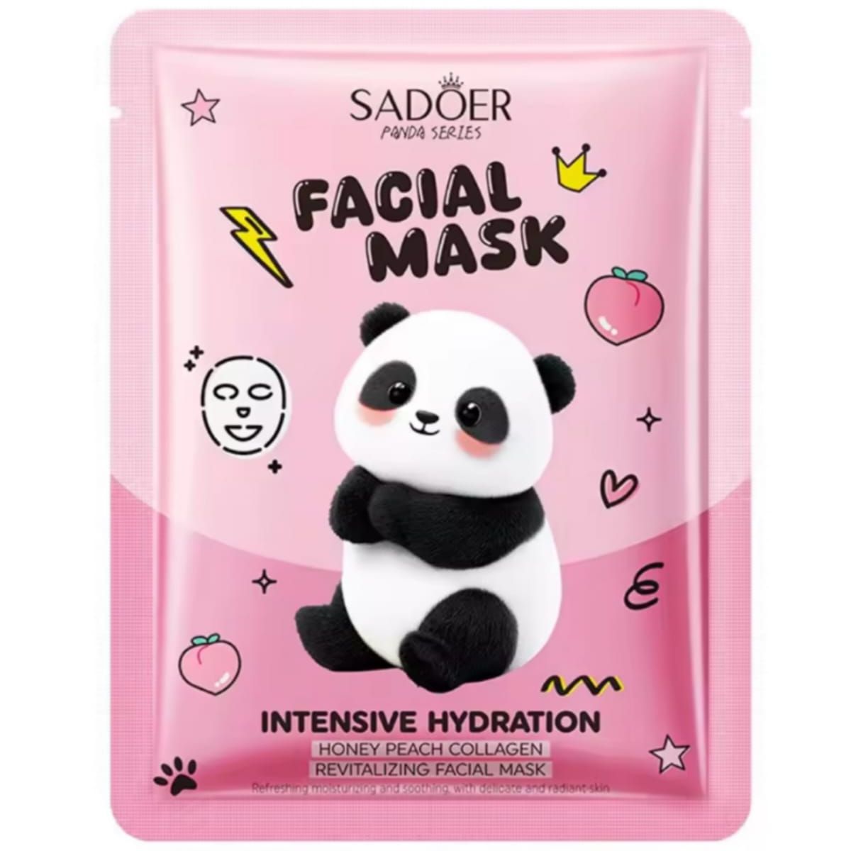GENERICO - Set 5 Mascarillas Facial Colágeno Reafirmante Antiedad