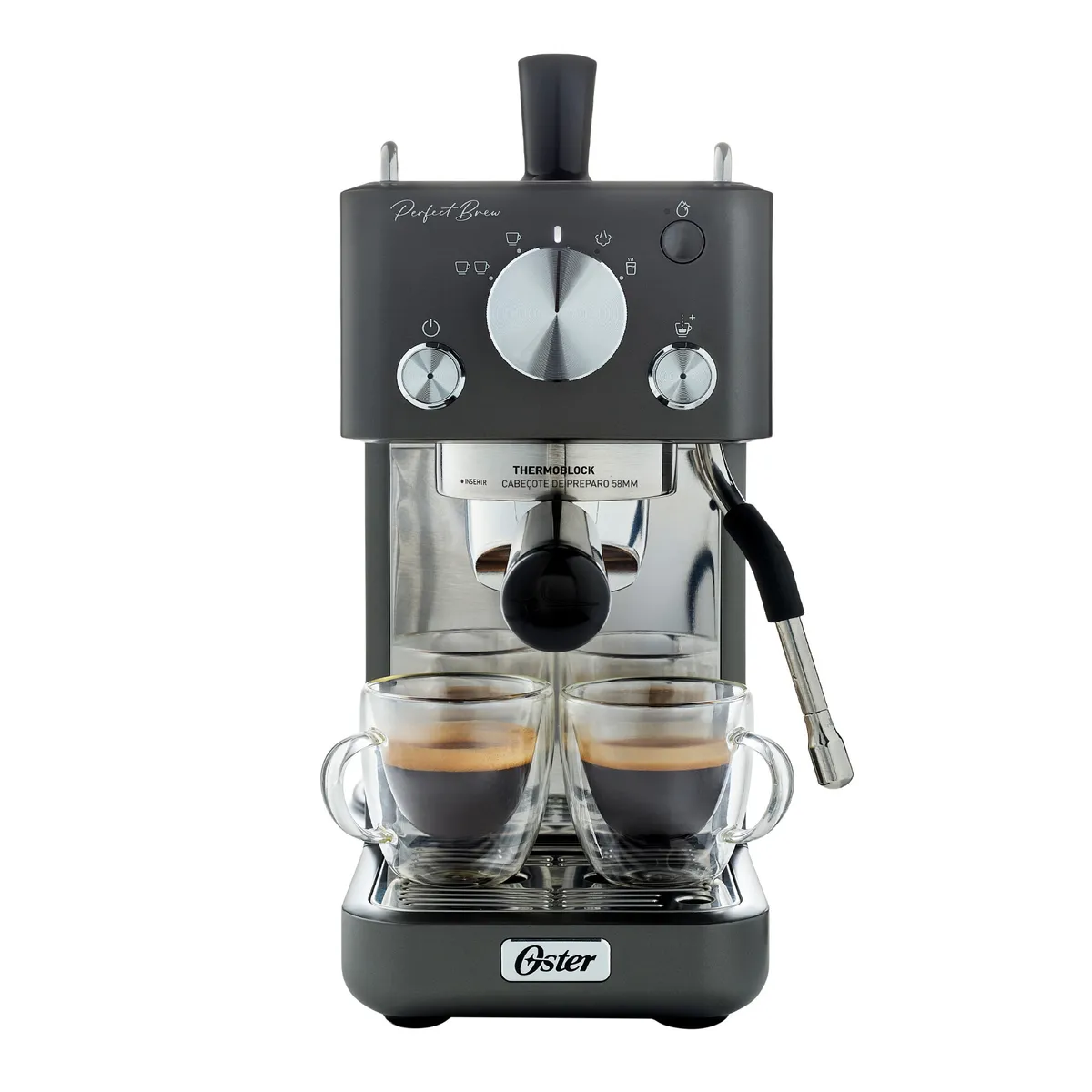 OSTER - Cafetera Perfect Brew Oster Bomba Italiana 15 Bar Bvstem7201
