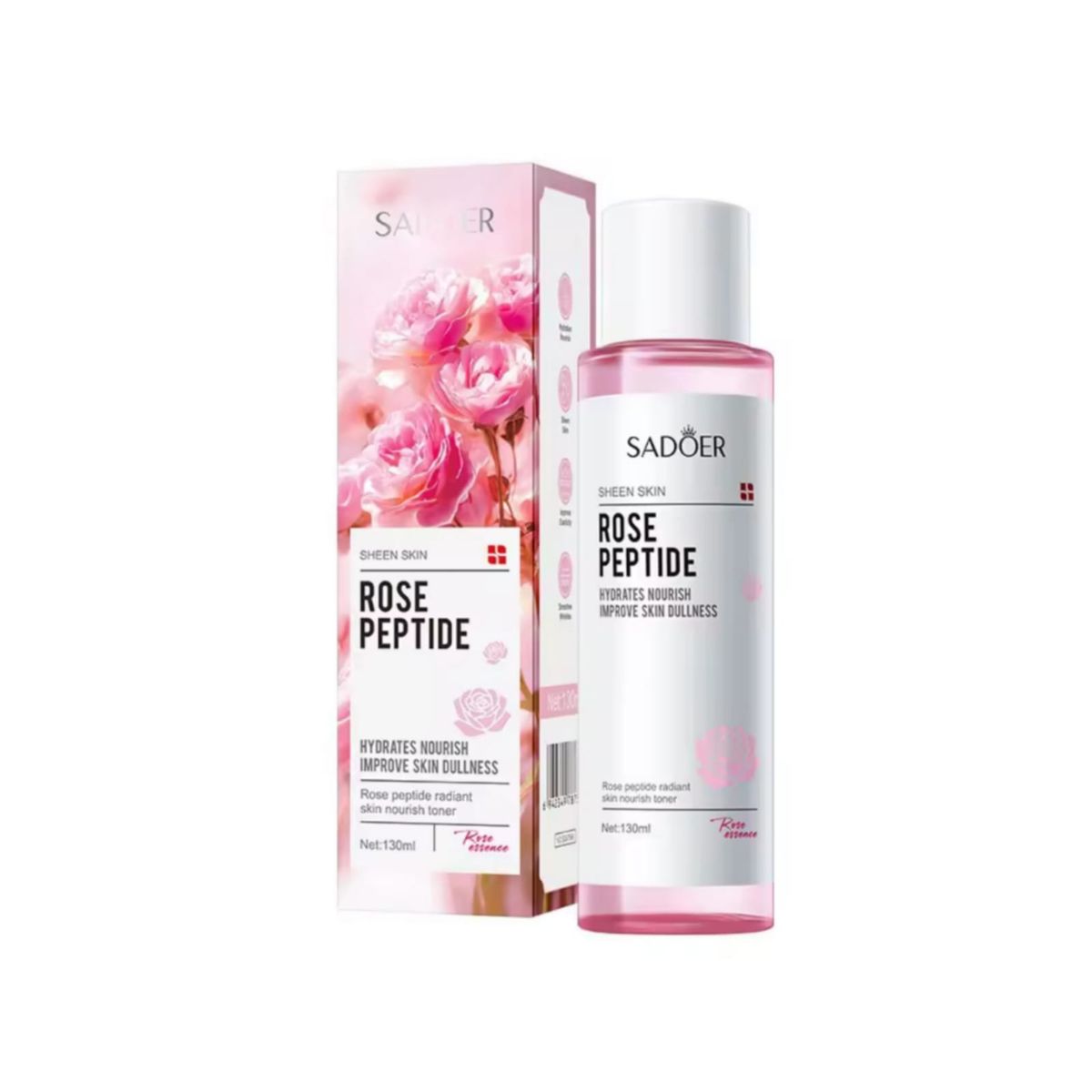 GENERICO - Tonico Facial  Hidratante Iluminador Rosas Peptidos130ml