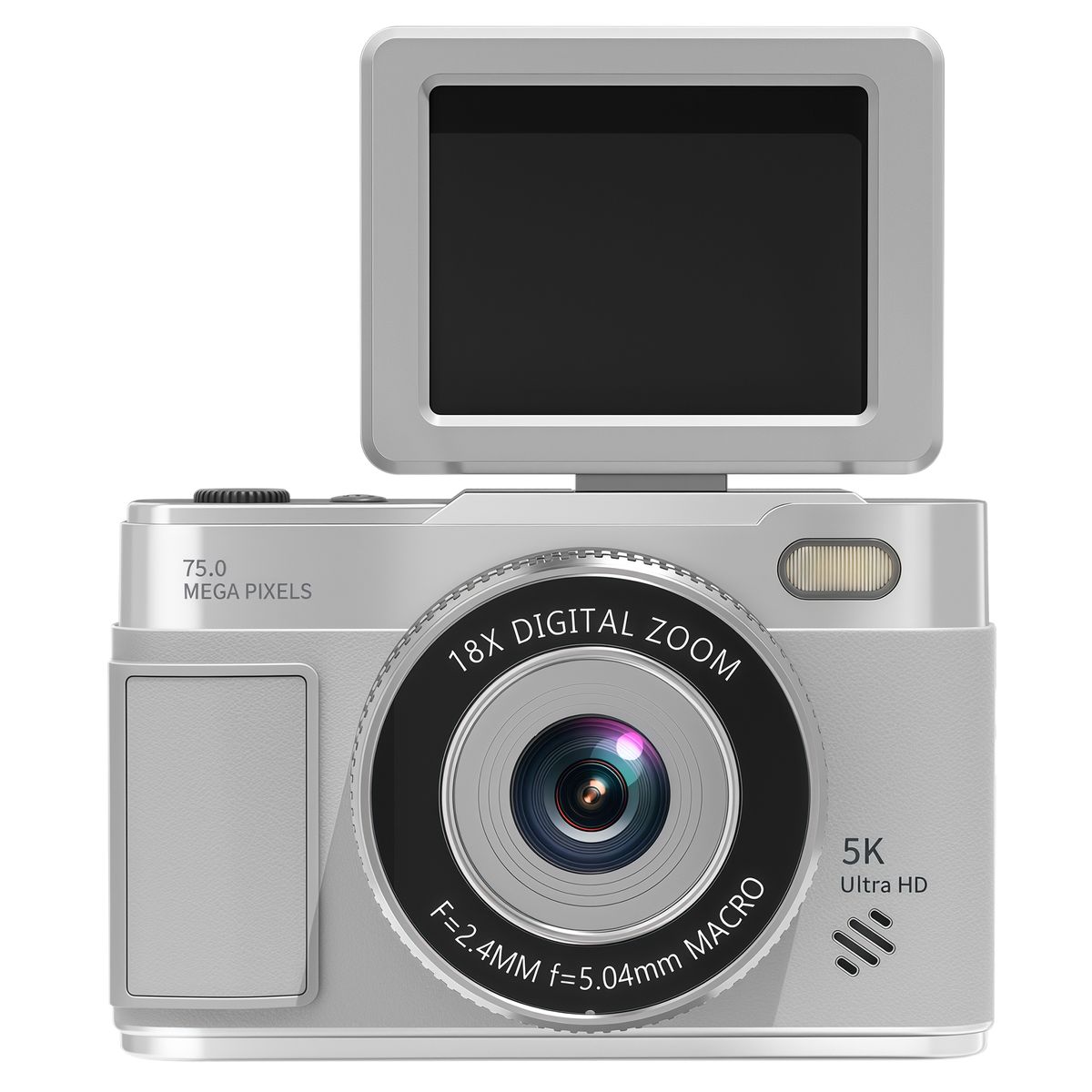 RENVMEXY - Cámara X10 5K 4K 75MP Zoom 18X Estabilización Pantalla IPS 2.8 Tipo-C