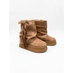 OMAS - Botas Mujer Con Flecos y Plataforma
