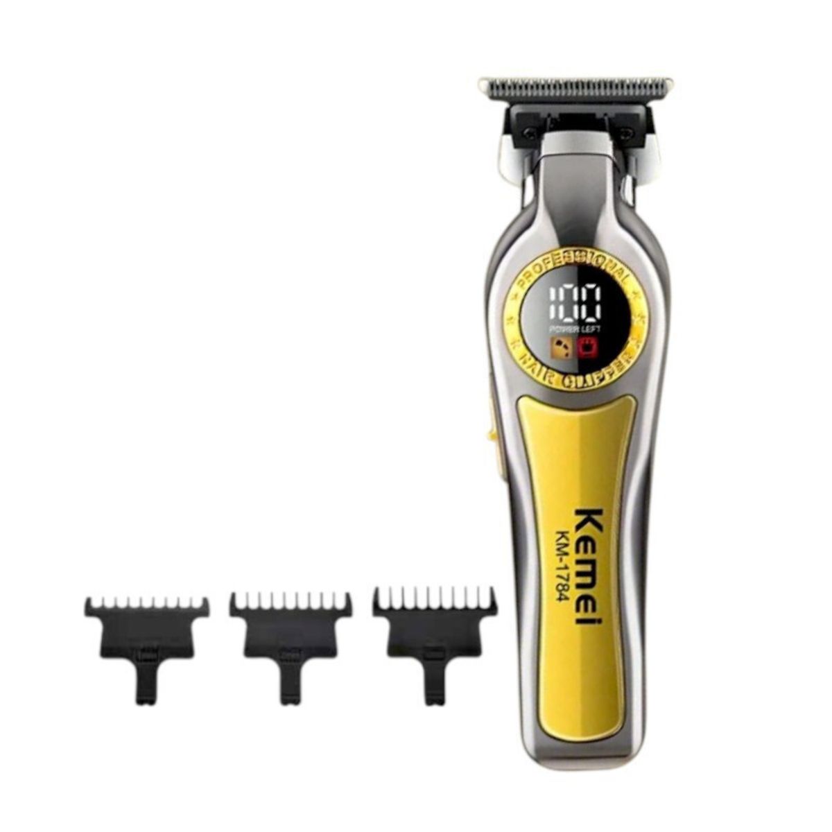 KEMEI - Máquina Cortadora de Pelo Profesional Kemei KM-1784 Inalámbrica Recargable