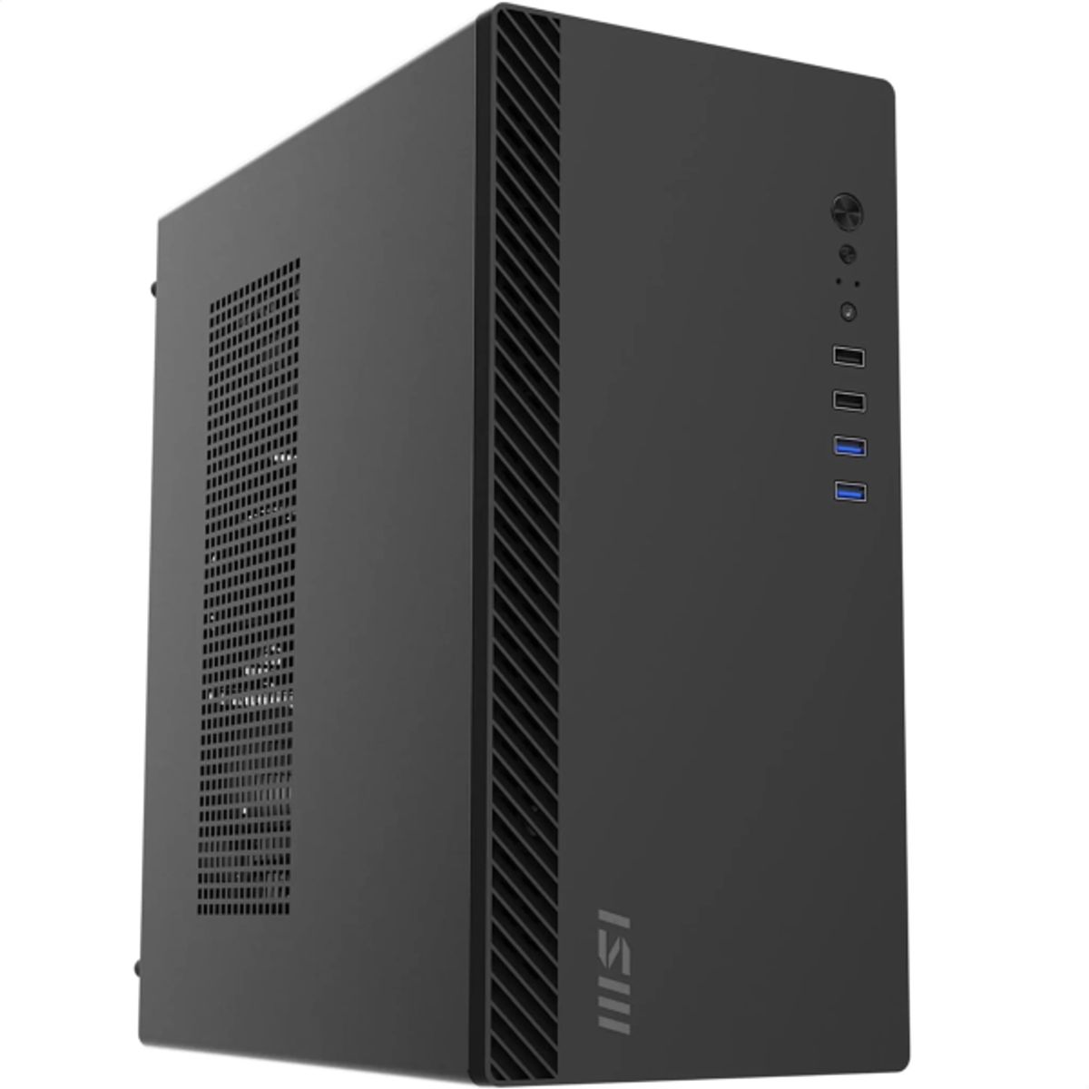MSI - Gabinete MSI PRO SHIELD M100P, Torre Media 2*USB3.0/2.0 Sin fuente P/N PROSHIELDM100P