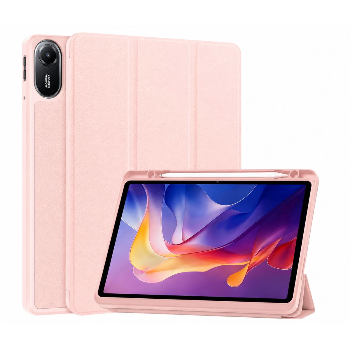 JOIGO - Funda Smart Cover Para Tablet Redmi Pad 2 2025 de 11 Rosado