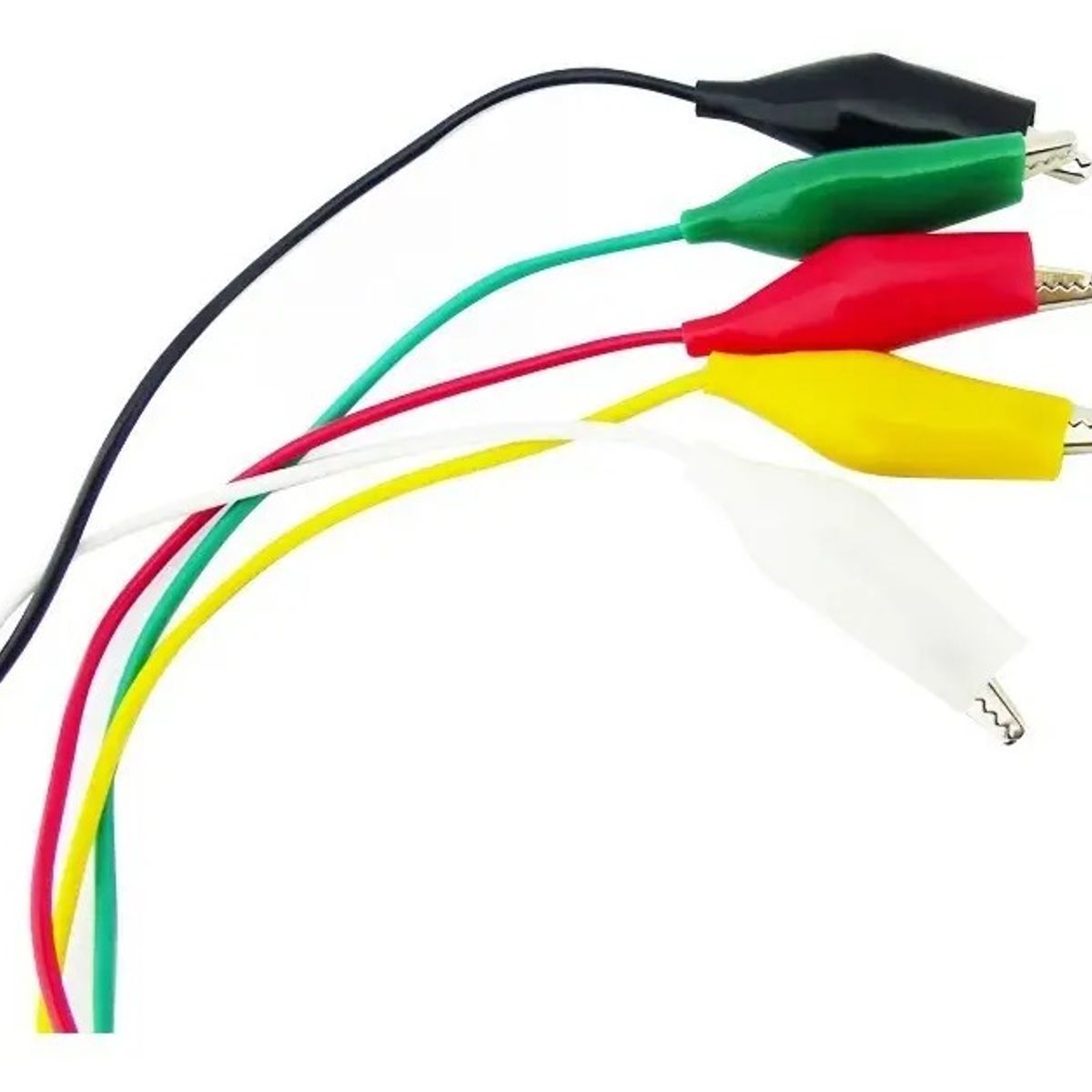 GENERICO - Kit 5 Cables Conectores Tipo Caimán