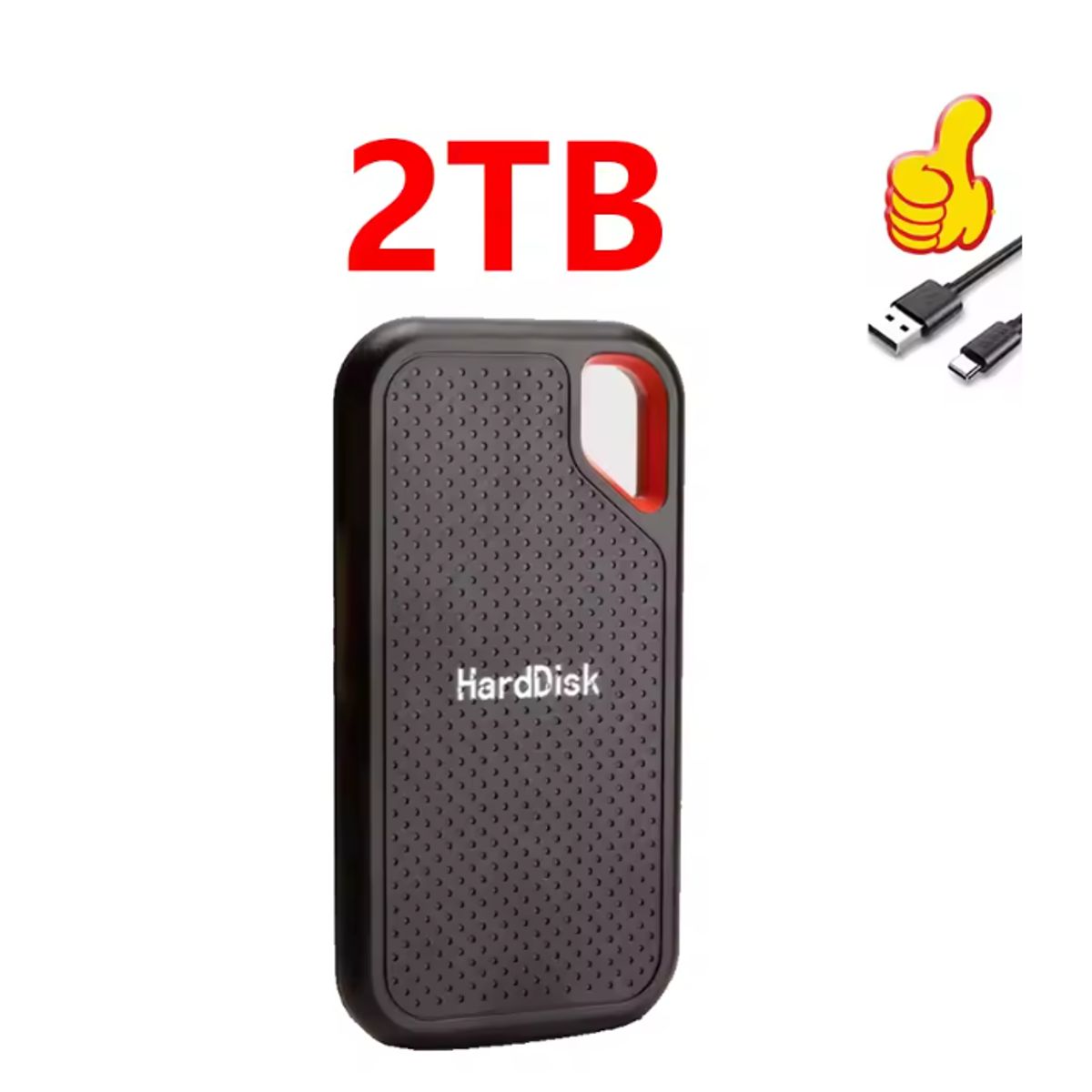 GENERICO - Disco duro externo de alta velocidad disco duro portátil de 2TB SSD  USB31