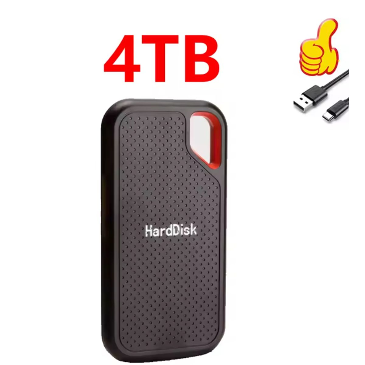 GENERICO - Disco duro externo de alta velocidad disco duro portátil de 4TB SSD  USB31