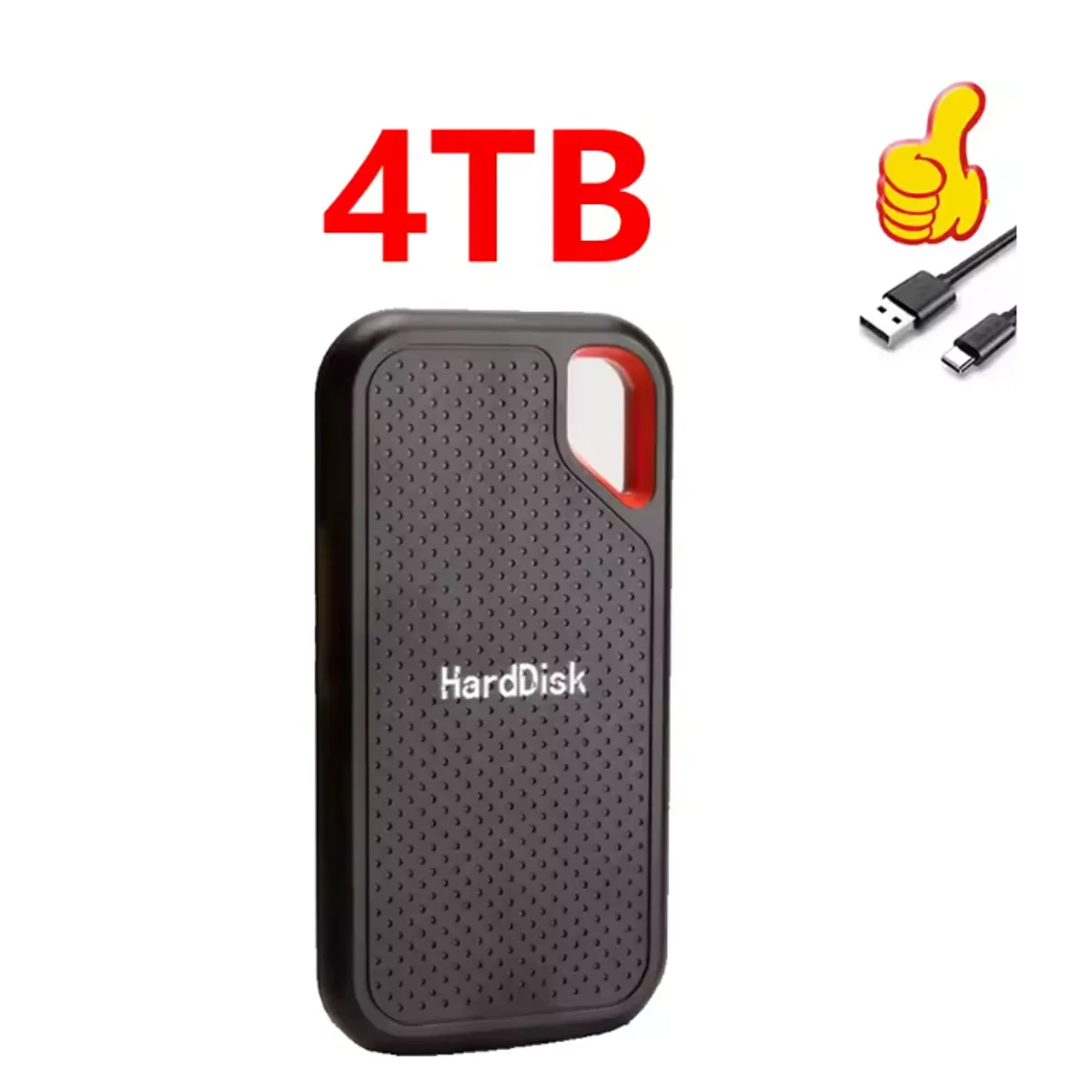 GENERICO - Disco duro externo de alta velocidad disco duro portátil de 4TB SSD  USB31