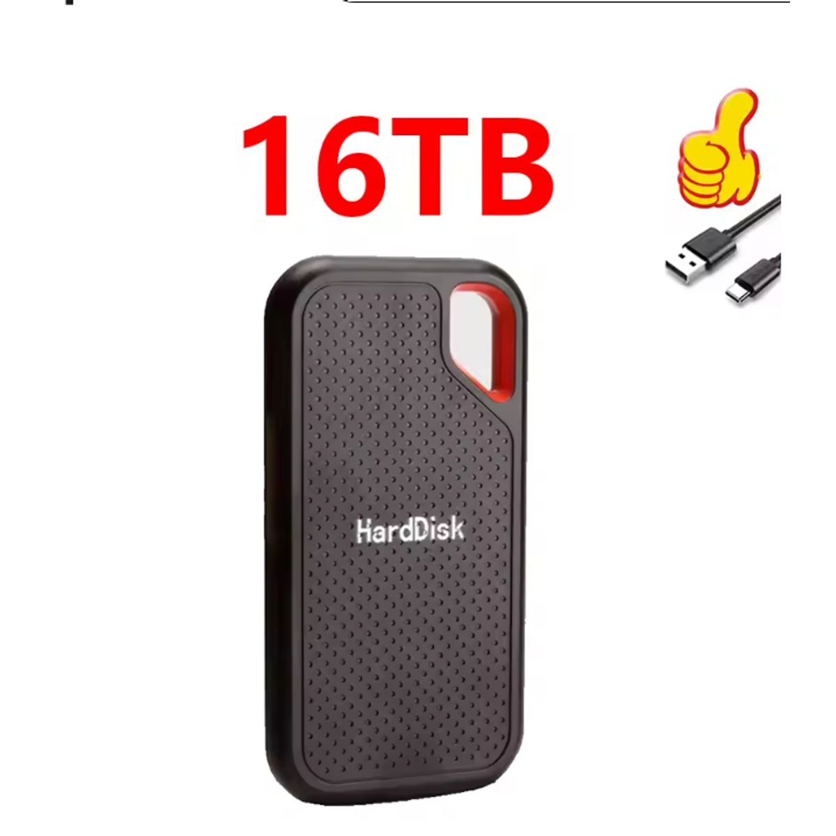 GENERICO - Disco duro externo de alta velocidad disco duro portátil de 16TB SSD  USB31
