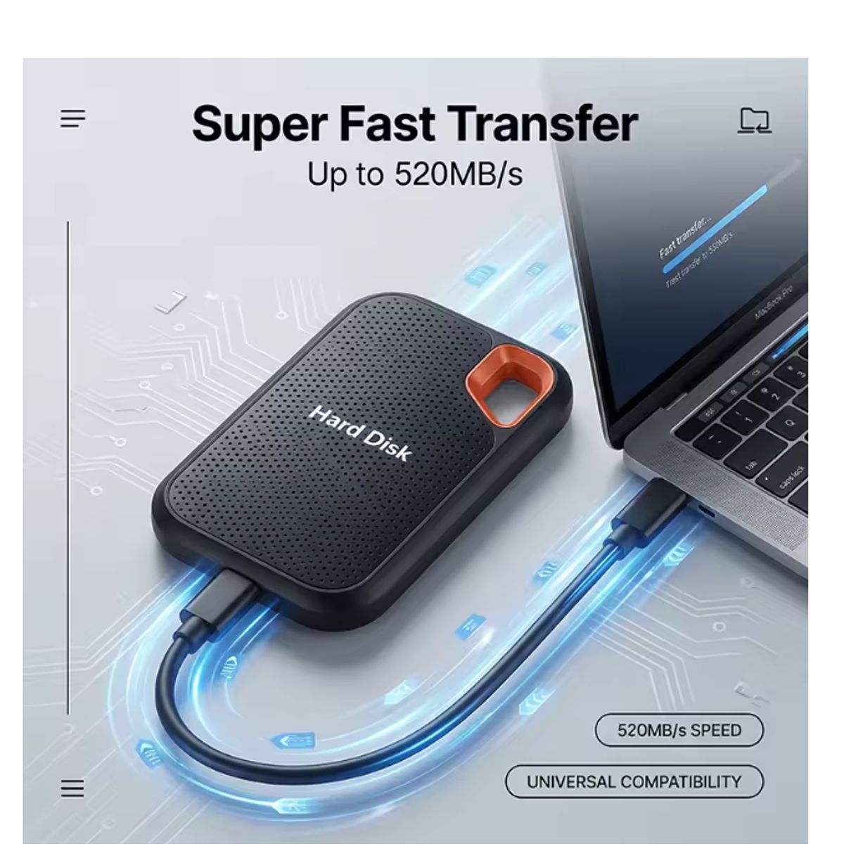 GENERICO - Disco duro externo de alta velocidad disco duro portátil de 16TB SSD  USB31