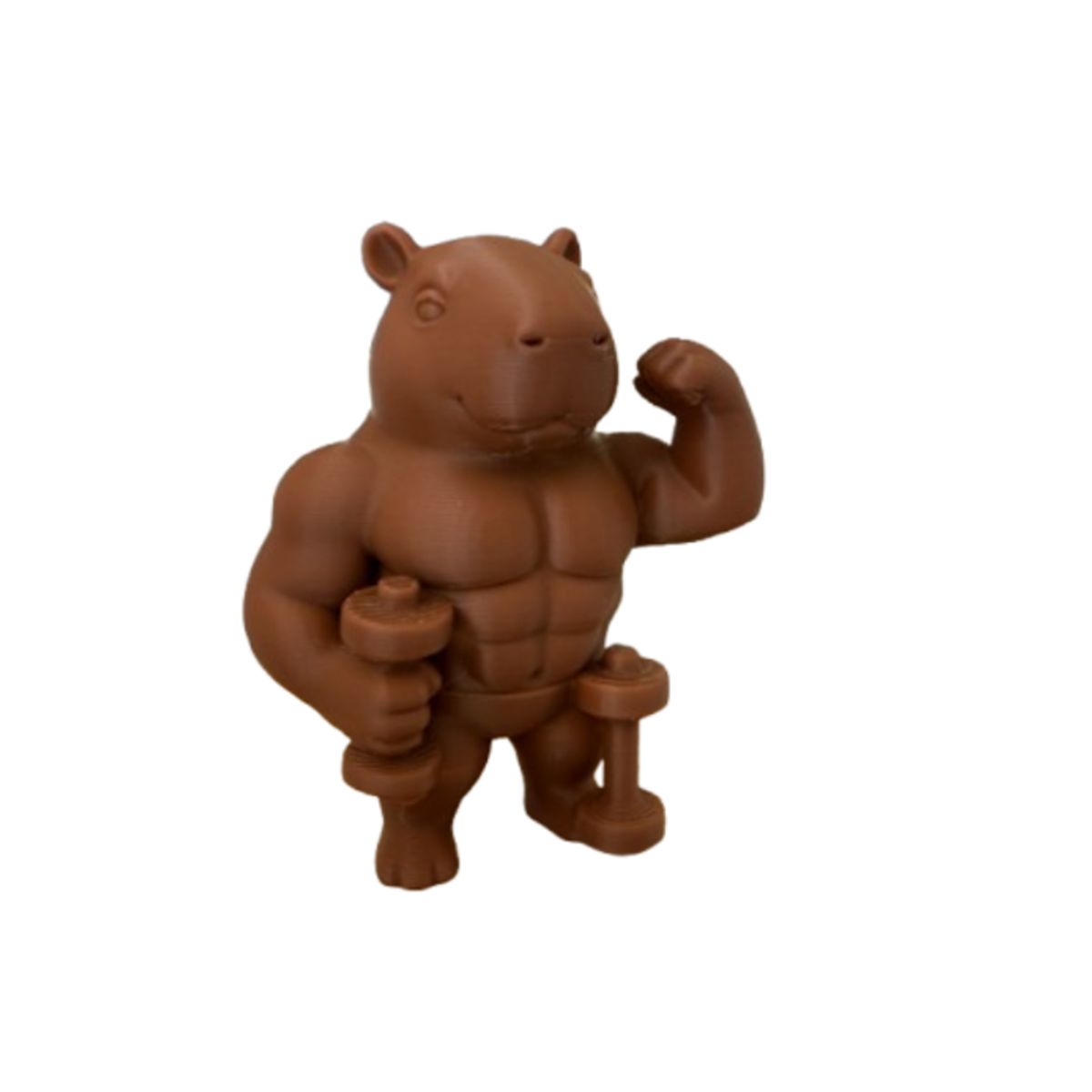 GENERICO - Figura Decorativa- Capibara Musculoso