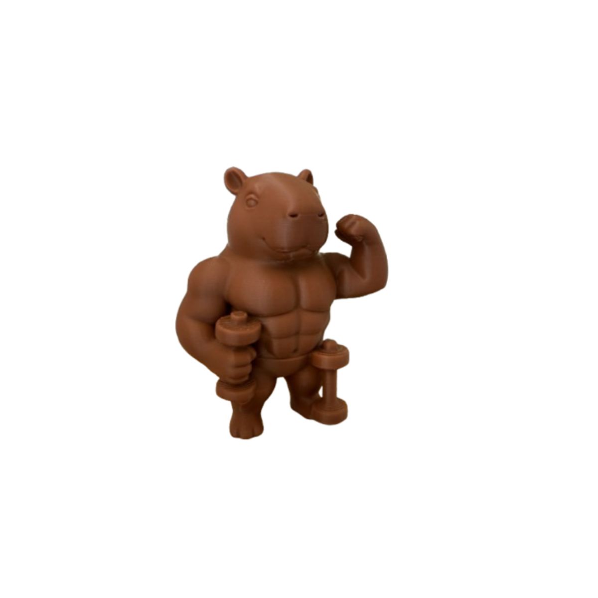 GENERICO - Figura Decorativa- Capibara Musculoso