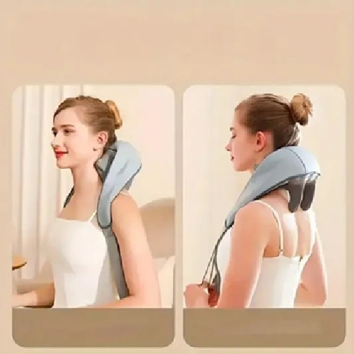 GENERICO - Masajeador Inalámbrico Para Cuello y Cervical con Calor