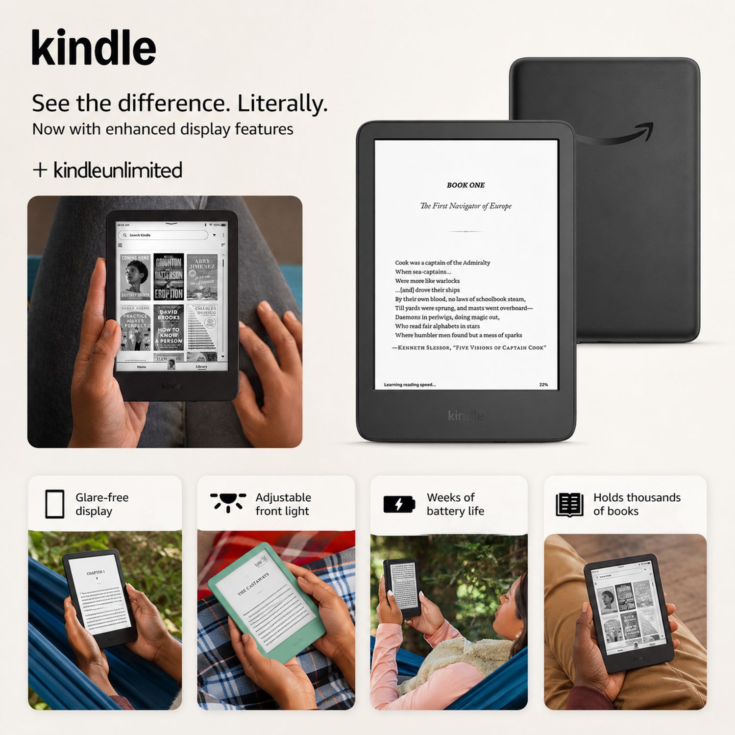 AMAZON Amazon Kindle 16 GB 11 Gen 6⁠″ | Falabella Chile