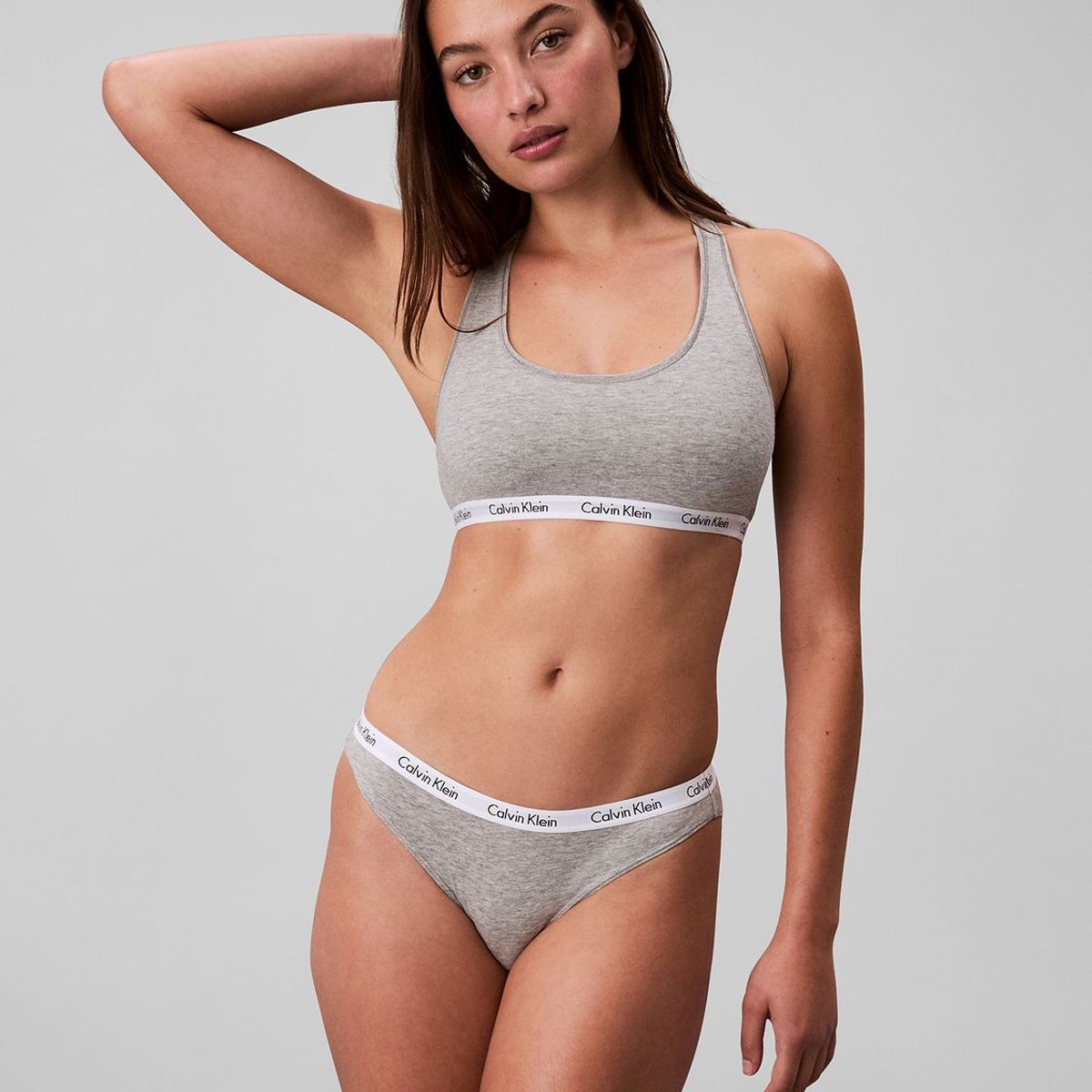 CALVIN KLEIN - Bralette Lightly Lined Gris Calvin Klein