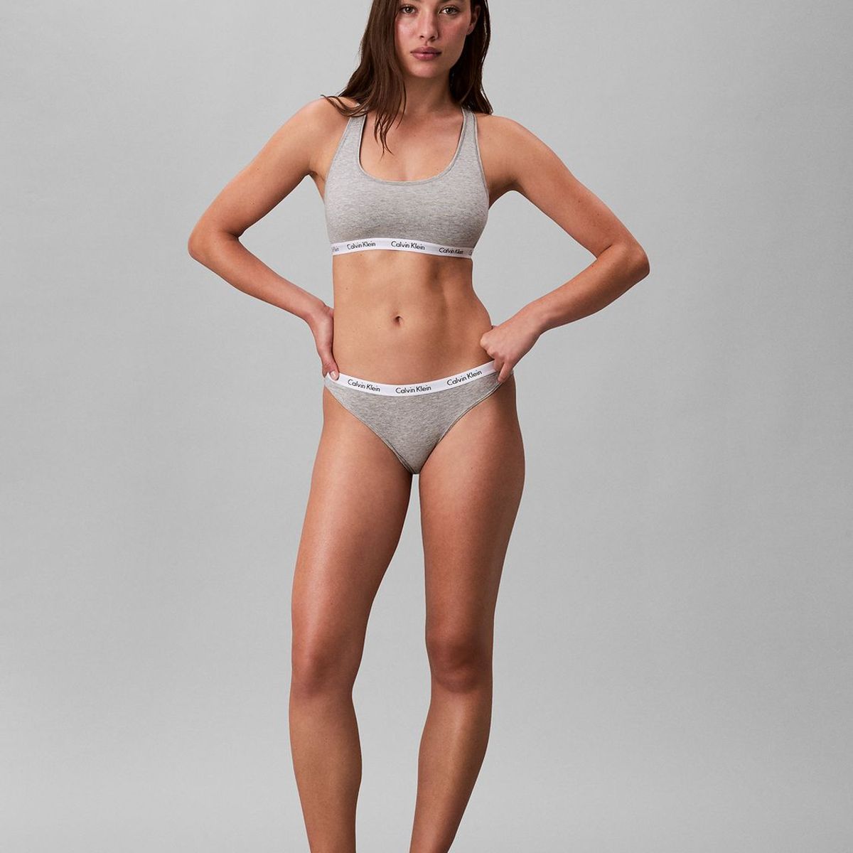CALVIN KLEIN - Bralette Lightly Lined Gris Calvin Klein