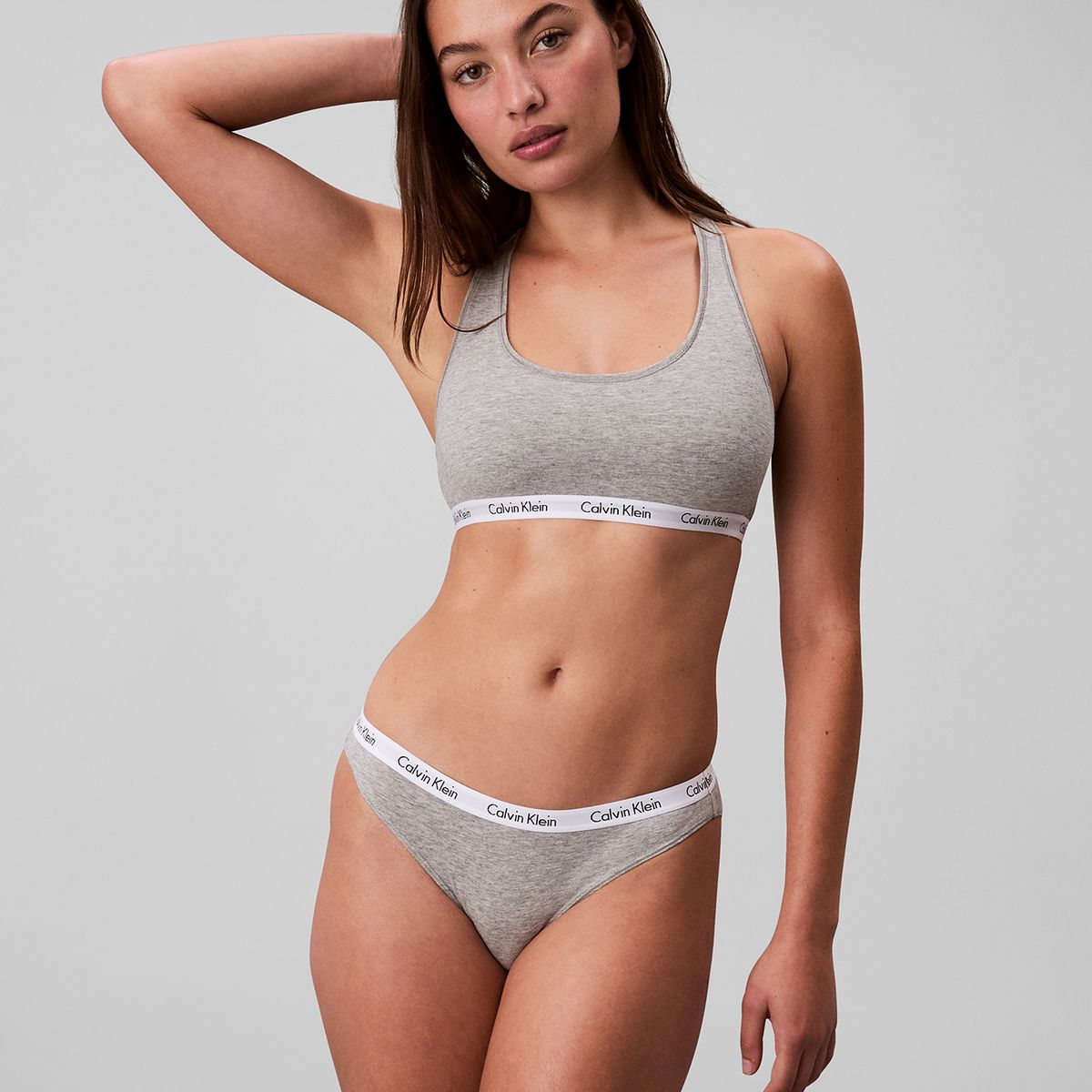 CALVIN KLEIN - Bralette Lightly Lined Gris Calvin Klein