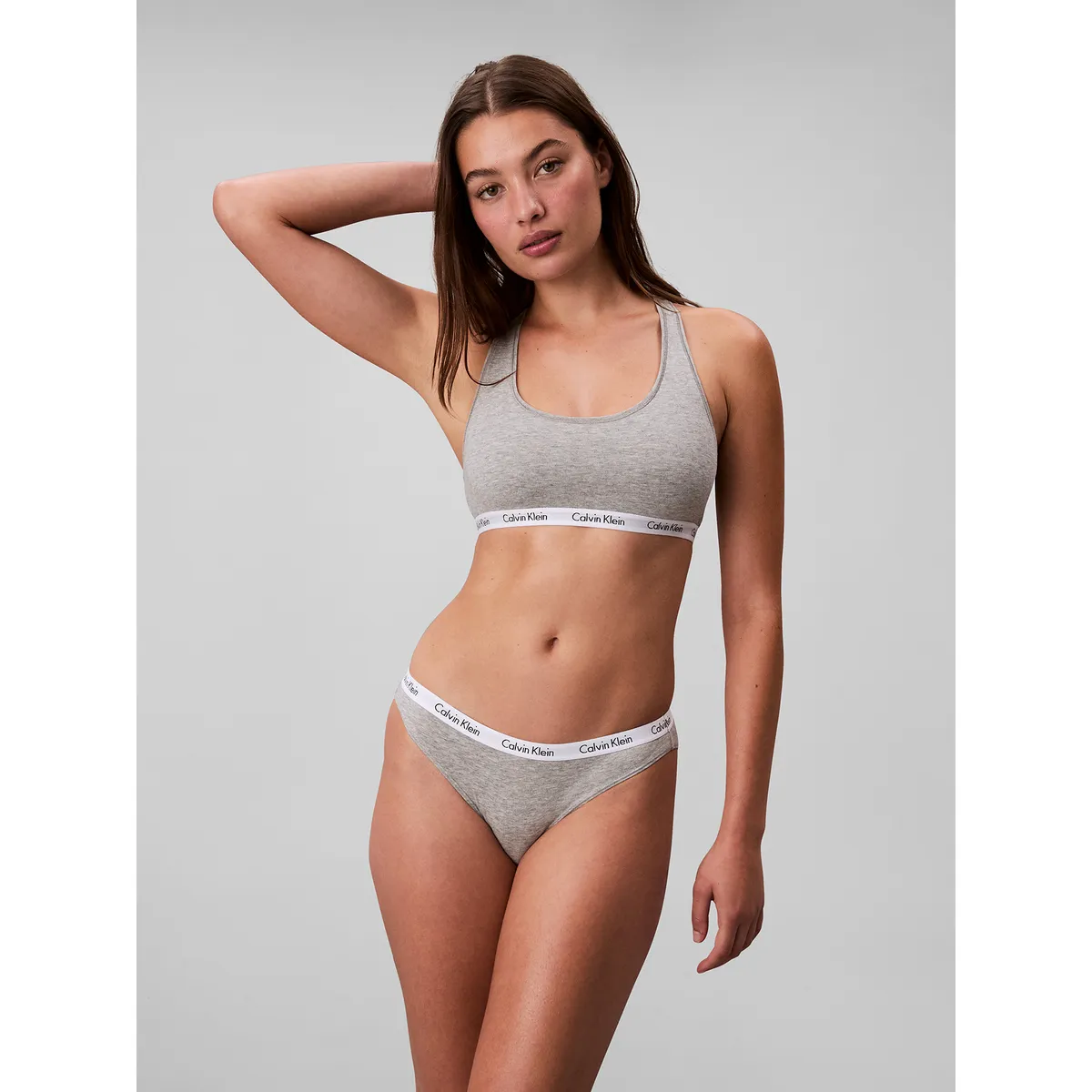 CALVIN KLEIN - Bralette Lightly Lined Gris Calvin Klein
