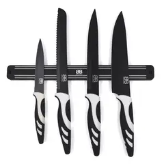 BERLINGER HAUS - CUCHILLOS DE ACERO INOXIDABLE SET DE 5 PZS BLANCO Y NEGRO