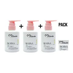 GENERICO - Pack De 3 Shampoo Misucka con Biotina de 900 ml