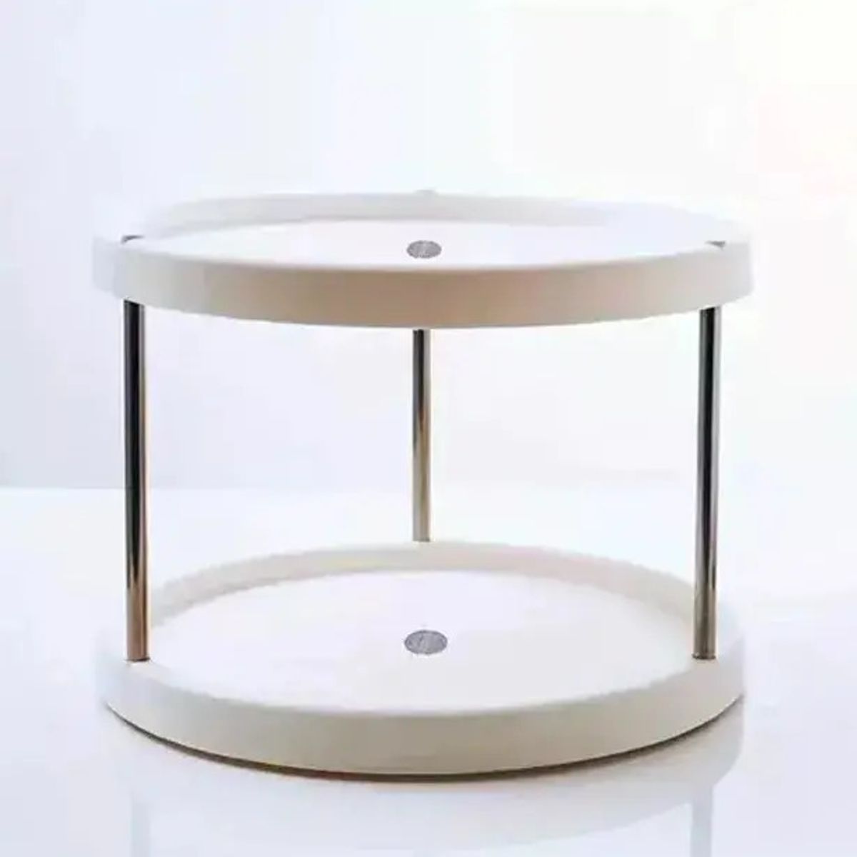 GENERICO - Especiero Giratorio 2 Niveles Osmao Blanco Organizador Cocina