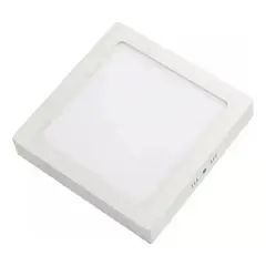 GENERICO - Pack de 10 Plafones LED Cuadrados de 6W Cálidos para Techo