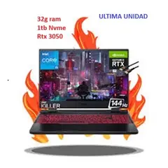 ACER - NOTEBOOK NITRO 5 i5 12450H 32G RAM SSD 1TB PCIE PANTALLA 15,6 144HZ RTX 3050