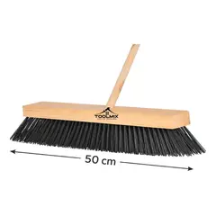 GENERICO - Escobillon Municipal Industrial Con Mango De Madera 50 Cm