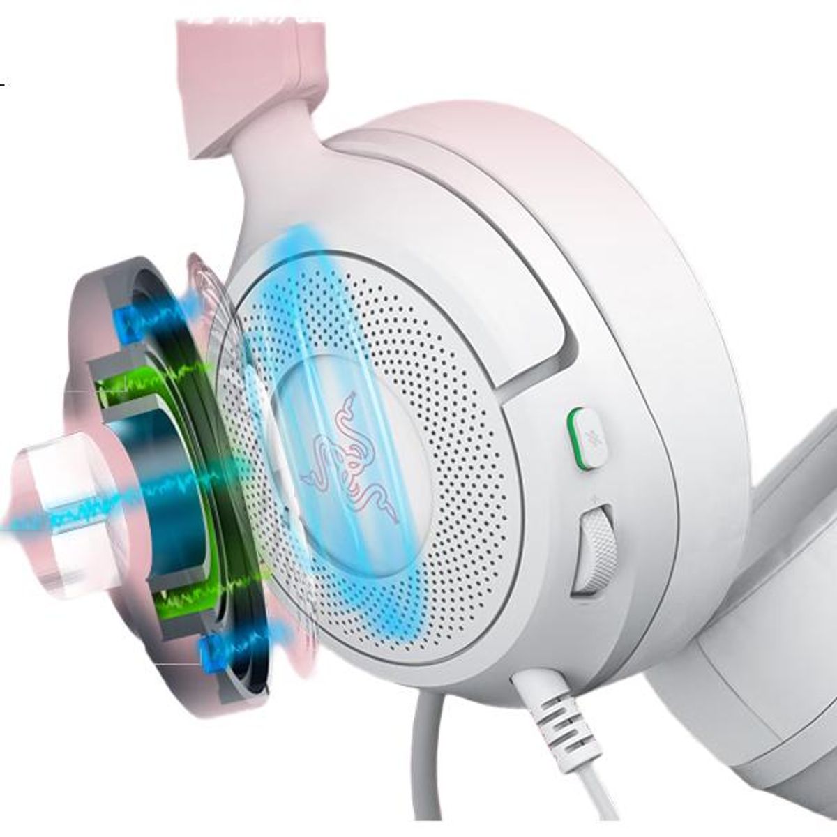 RAZER - Audífonos Beihai Giant Monster Cat V3X, Cable, Orejas de Gato, 71