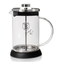 BERLINGER HAUS - CAFETERA FRANCESA DE ACERO INOXIDABLE 600 ML COLOR PLATINO