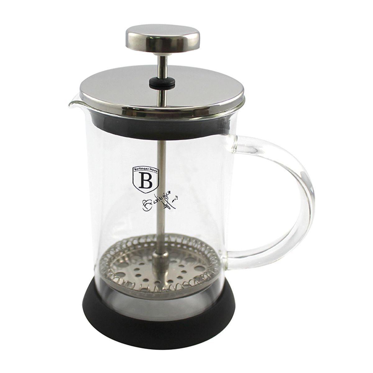 BERLINGER HAUS - CAFETERA FRANCESA DE ACERO INOXIDABLE 600 ML COLOR PLATINO