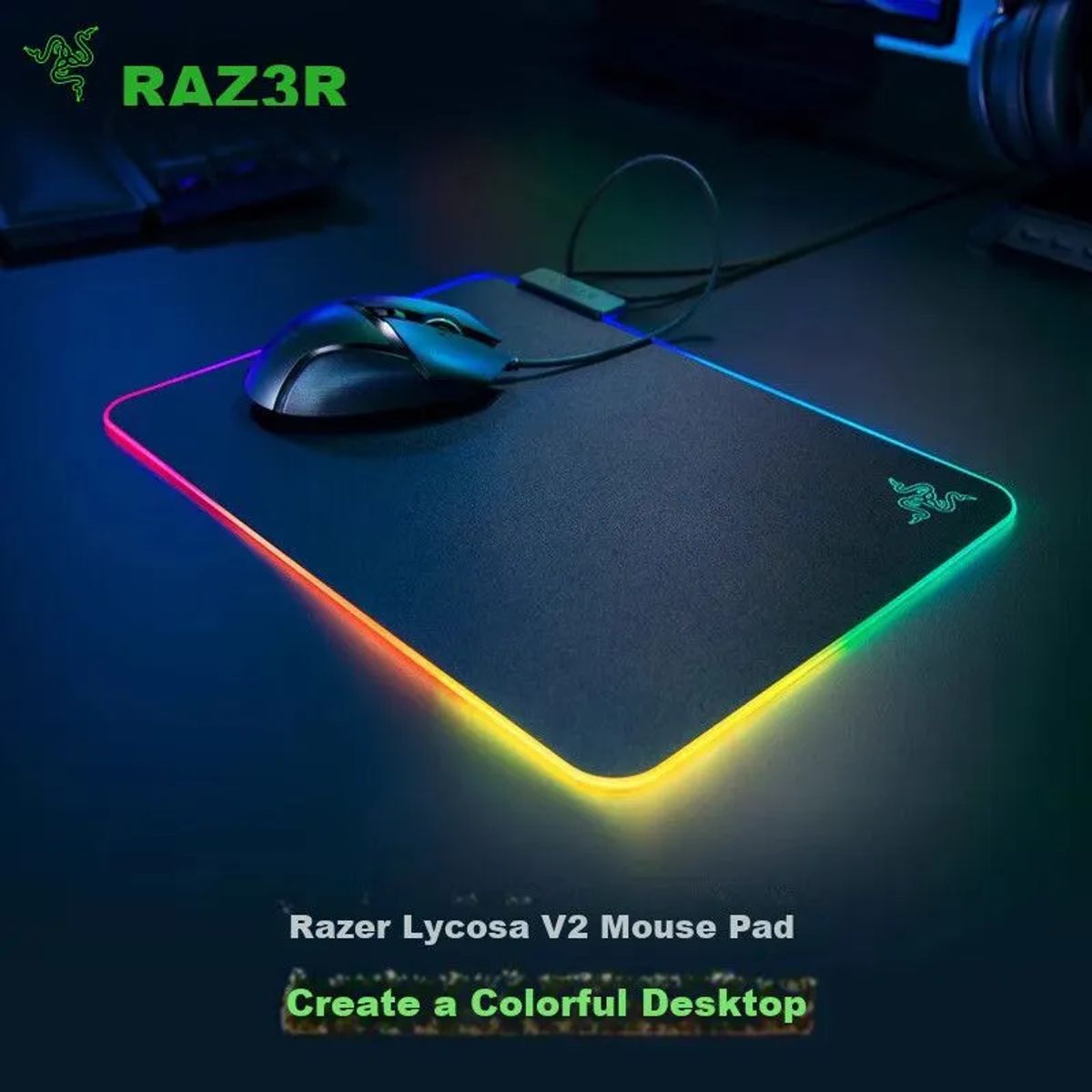 RAZER - Mouse Pad Flame Dragon V2 RGB