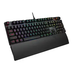 ASUS - Teclado Warrior 2 RX, Cable, Switch RX Azul, RGB, 104 Teclas, Negro