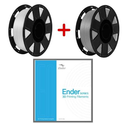 Ender Pack Filamento Pla Blanco + Gris 1Kg - Filamentos