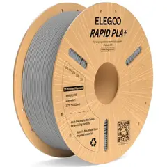 ELEGOO - Filamento PLA+ RAPID Alta Velocidad Gris 1kg - Filamentos