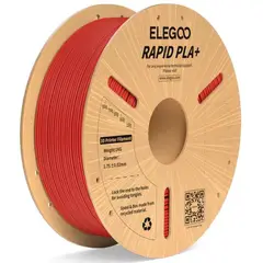 ELEGOO - Filamento PLA+ RAPID Alta Velocidad Rojo 1kg - Filamentos