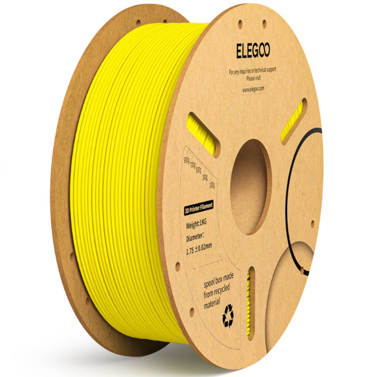 ELEGOO - Filamento PLA+ Amarillo 1kg Elegoo - Filamentos