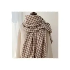 OMAS - Bufanda Echarpe Pashmina Diseño Pata de Gallo (Houndstooth)   72x210 cm