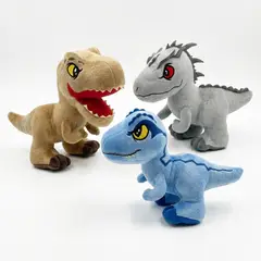 JURASSIC WORLD - Pack x3 Peluches Colección Completa