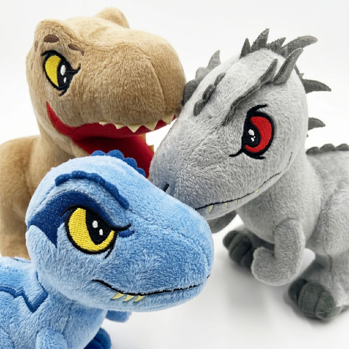 JURASSIC WORLD - Pack x3 Peluches Jurassic World Colección Completa