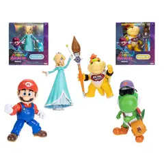NINTENDO - Super Mario Galaxy Movie 4 Figuras 13 cm Exclusivas Yoshi Rosalina Bowser Jr.