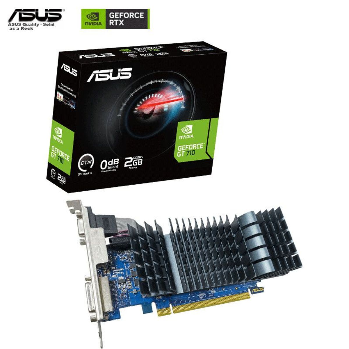 ASUS - Tarjeta Gráfica GeForce GT 710, Low-Profile, OficinaHogar