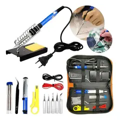 GENERICO - Pirograbador Pirógrafo Cautín Maderas Cueros Kit Con Estuche