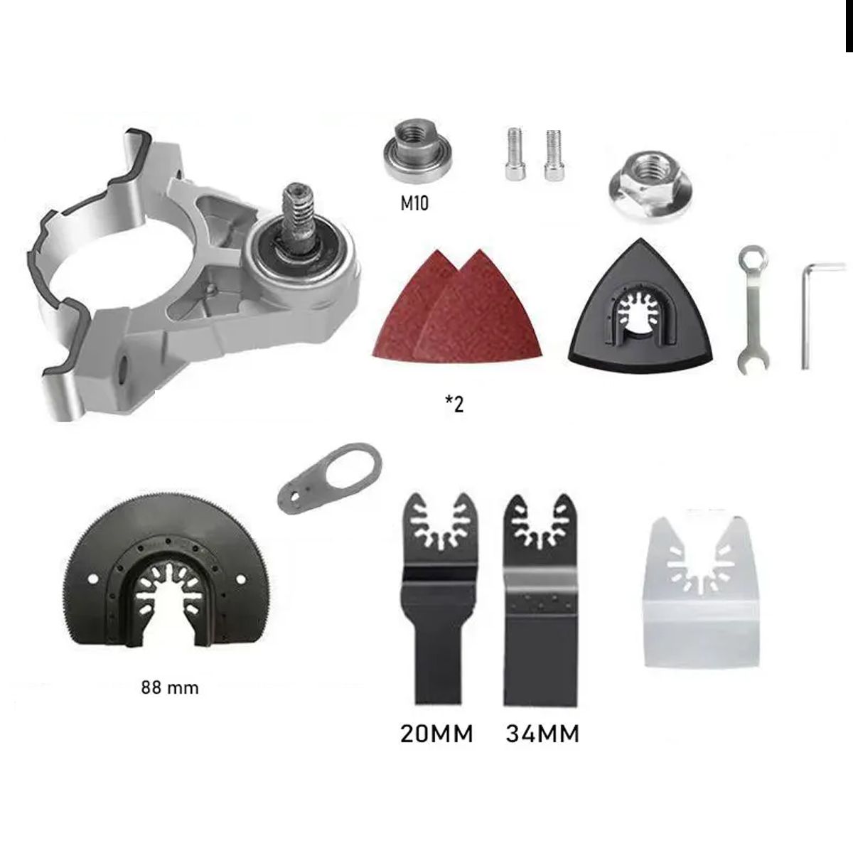 MOONCORE - Adaptador De Sierra Sable Para Esmeril, Para Eje M14 Y M10