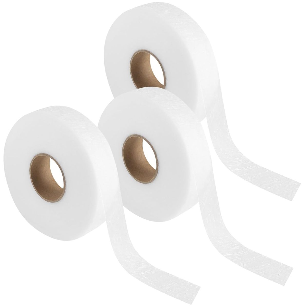 KUANGYE - 3 Rollos Cinta Termo Adhesiva Para Telas, Bastas, Cortinas