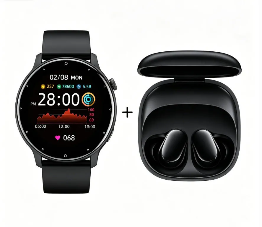 ZL02D Smartwatch+XIAOMI RedMi Buds 6 play Auriculares Bluetooth