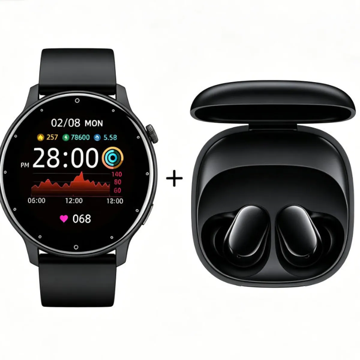 XIAOMI - ZL02D Smartwatch+XIAOMI RedMi Buds 6 play Auriculares Bluetooth