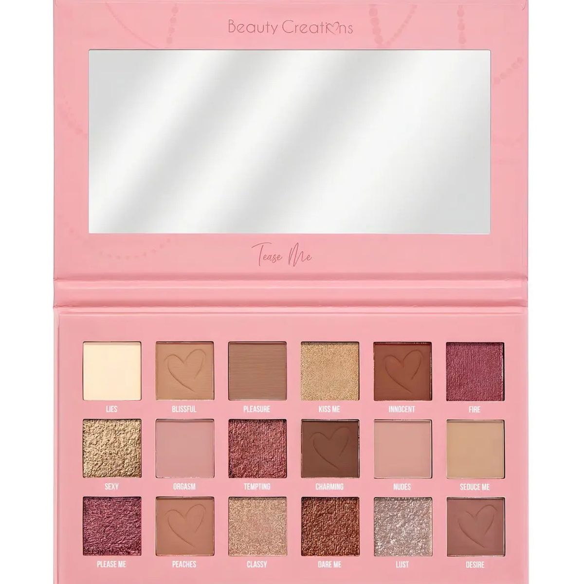BEAUTY CREATIONS - Paleta De Sombras Tease Me Beauty Creations 18 Tonos Matte