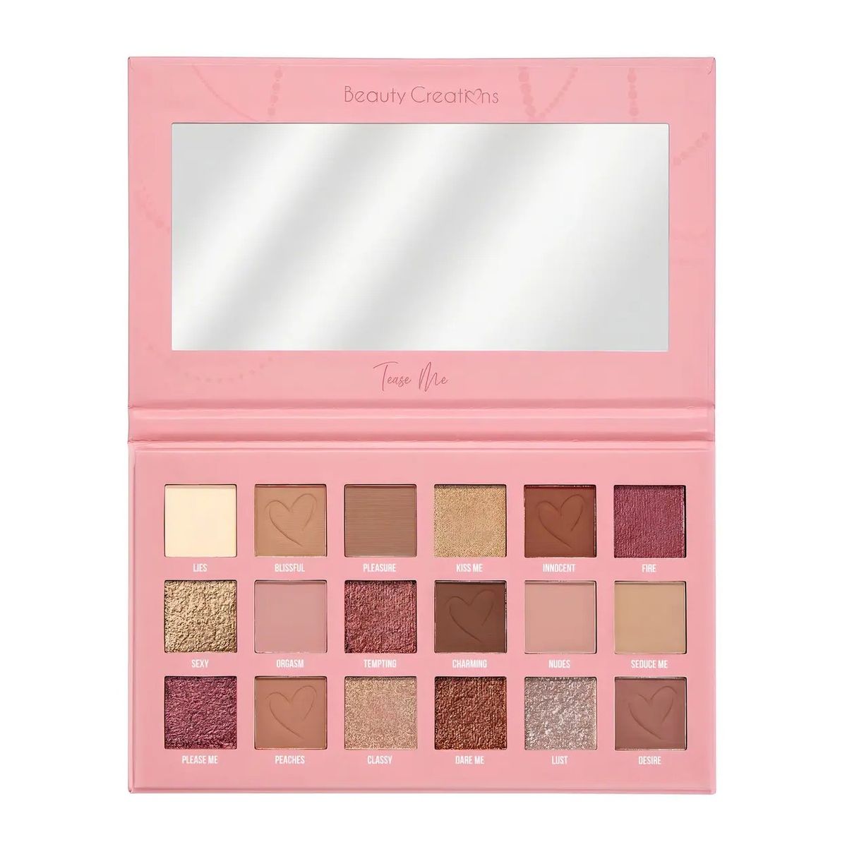 BEAUTY CREATIONS - Paleta De Sombras Tease Me Beauty Creations 18 Tonos Matte